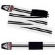 thumbnail image 2 of Vendas de Rodilla Par RDX – Knee Wraps de Levantamiento Soporte – White/Black – WAH-K1W+, 2 of 3