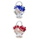 thumbnail image 1 of 2x Bouquet Basket Crystal Ornament Decoración Escultura Para La Decoración Del Dormitorio, 1 of 3
