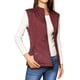 thumbnail image 1 of INSPIRE CHIC Chalecos de Abrigo para Mujer Cuello Alto Chaleco Acolchado con Cremallera Rojo Vino XL, 1 of 7