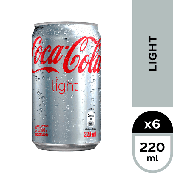 Bebida Light Pack Lata, 6 Un