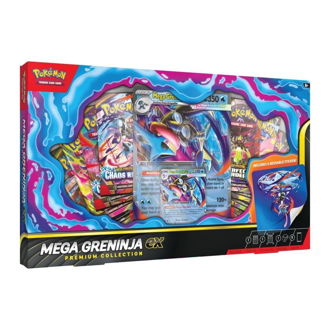 【ポケモンカードコレクション 99枚セット Pokemon cards】 Pokemon TCG Mega Greninja Ex Premium Collection Box ESPAÑOL | Lider