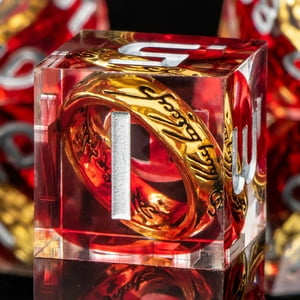 Juego De Dados Oukelanwo Magic El Señor De Los Anillos Dnd D&D 7 Piezas