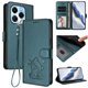 thumbnail image 2 of Funda de Gato tipo Libro para Infinix Note 40X 5G, Verde Oscuro, 2 of 6