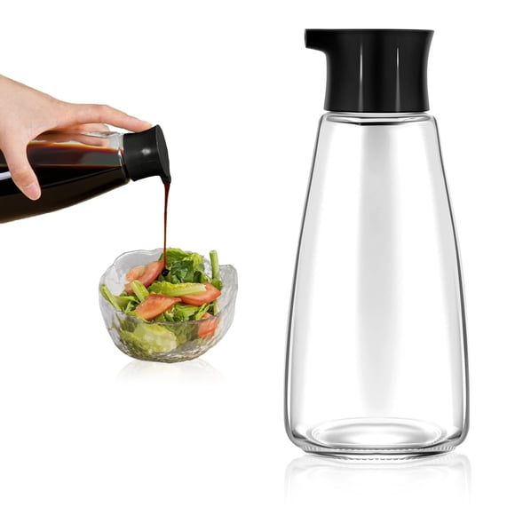 Botella dispensadora de salsa de soja de vidrio EQUNROY 285 ml
