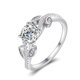 thumbnail image 1 of Anillos de Compromiso de Moissanita para Mujer 1 Quilate Color D Claridad VVS1 Anillo de Diamante de Moissanita Enredadera de Hojas Retorcidas Anillo de Banda de Boda de Plata Esterlina 925 Talla 5-9, 1 of 7