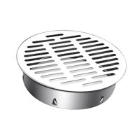 Bothyi - Colador De Drenaje, Tapa De Drenaje De Piso, Fregadero De Baño, Rejilla Redonda, Tapa De Drenaje De 19 X 5 Cm