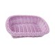 thumbnail image 3 of Binete De Almacenamiento De Organizador De Canasta Tejida A Mano Para La Oficina De Almacenamiento De La Cocina De Baño Purple Purple, 3 of 5