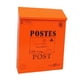 thumbnail image 1 of Creative Iron Mail / Letter / Post / Newspaper Holder Box Orange Red_Big Letters, 1 of 5