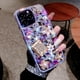 thumbnail image 2 of Funda MOSEZA iPhone 14 Brillo con Purpurina, Strass y Botella de Perfume, 2 of 7
