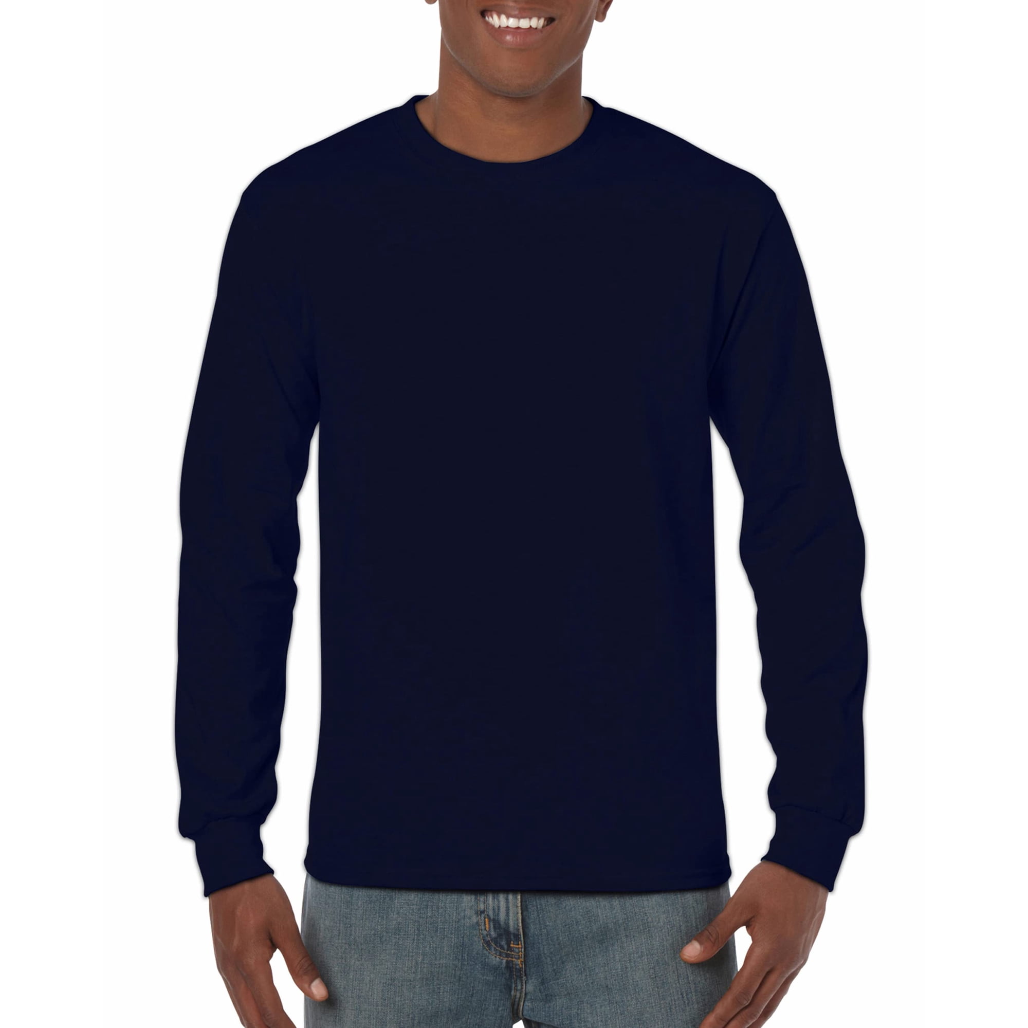 Camiseta De Manga Larga Gildan 100% Algodón Preencogido