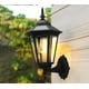thumbnail image 3 of Farol solar pared retro luz cálida para exterior color negro, 3 of 6