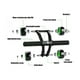 thumbnail image 3 of Rodillo Ejercicio Abdominales 4 Ruedas y Almohadilla, 3 of 4