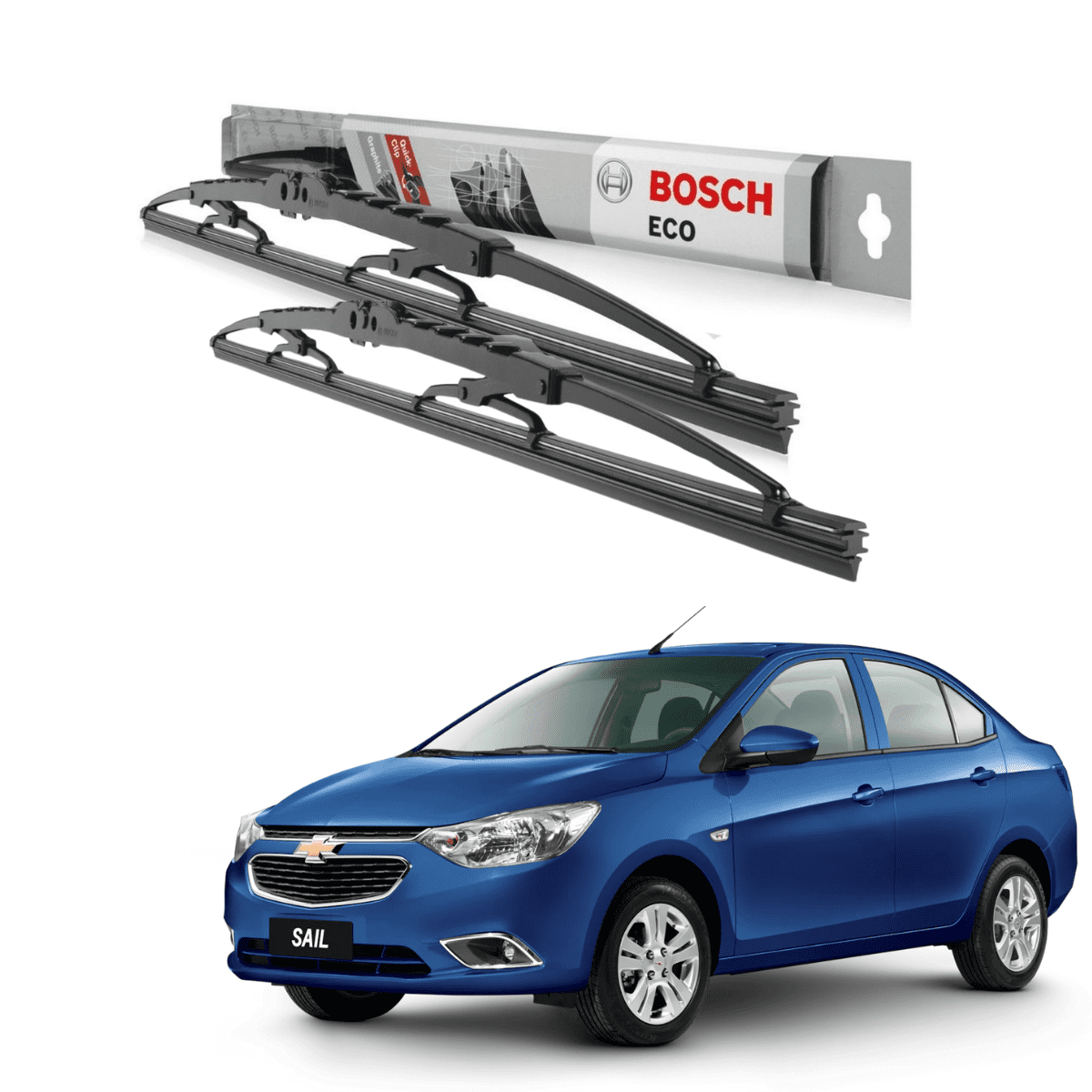 Plumillas Bosch Eco Para Chevrolet Sail 2016-2023