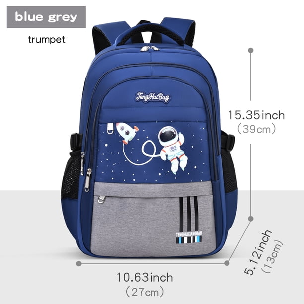 New Shoulder Bag Elementary School Boys Schoolbag Boys 1,2,3,4,5,6 Grade 6-12 years old Astronaut Astronaut Laptop Backpack Wate
