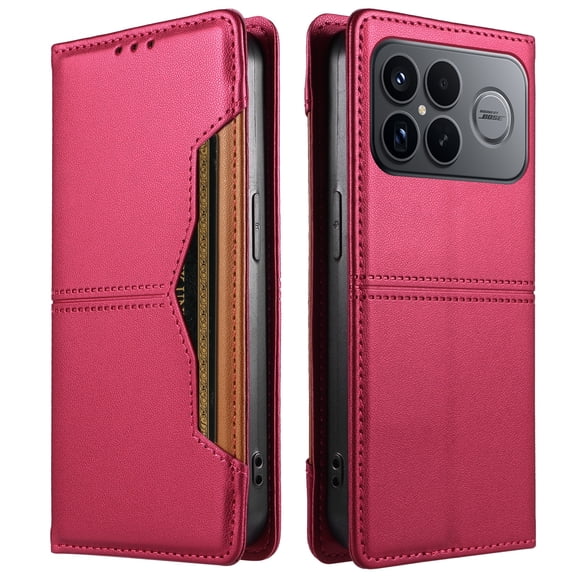 Funda Billetera para [Xiaomi Redmi K90 Promax] Tarjetero Magnético Soporte Rosa