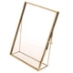 thumbnail image 1 of Marco De Fotos De Vidrio De Latón Dorado Antiguo Retrato Decoración Del Hogar 4x6 Pulgadas, 1 of 5