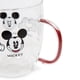 thumbnail image 2 of Taza de café Disney Peace Love Mickey Mouse de vidrio de 400 ml, 2 of 8