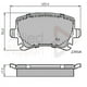 thumbnail image 3 of Pastillas Freno para auto Audi A4 Quattro 2004-2009 Trasero, 3 of 4