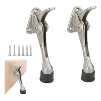 Genérico - Pack 2 Topes Puerta Abatible Con Tornillos Plateado