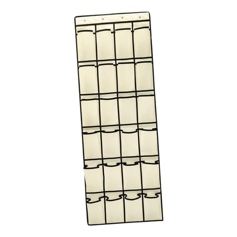 Bothyi - Soporte Para 24 Bolsillos Sobre La Puerta Con Ganchos, Organizador De Zapatos De Pared Para Puerta De Casa