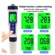 thumbnail image 3 of PH Meter & TDS Meter Digital Water Tester 5 in 1 Salinity Tester PH Temp EC y TDS Meter,PH Meter para agua con retroiluminación LCD,Kits de prueba de agua para agua potable,, 3 of 3