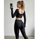 thumbnail image 4 of Conjunto Fitness Mujer Pretina en V Doble Push Up Calidad, 4 of 5