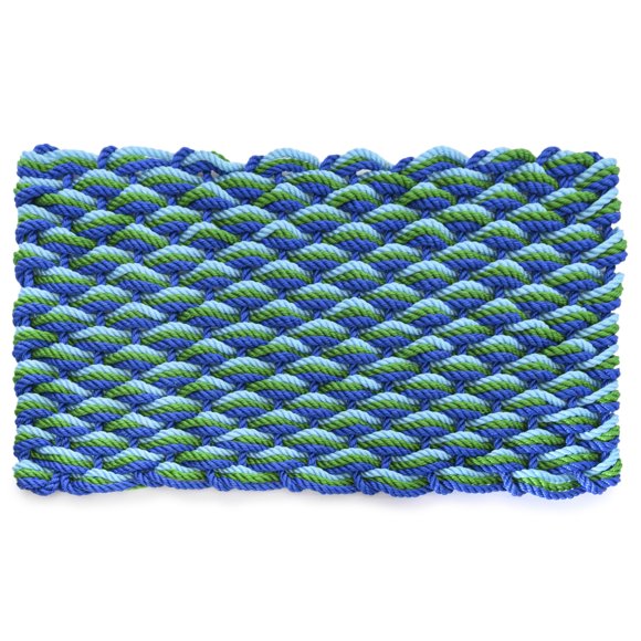Alfombra MAINEVENT de cuerda con diseño de langosta color espuma marina 76 x 43 cm