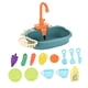 thumbnail image 4 of Fregadero De Cocina De Juguete Con Agua Corriente, Regalo Para Niños Y Niñas, Color Azul., 4 of 5