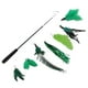 thumbnail image 4 of Cat Feather Toy Set Varilla telescópica Jugar Faux Feather Divertirse Ejercitador Teaser Varita Juguetes con 7 piezas Recargas Teaser Juguetes, 4 of 5