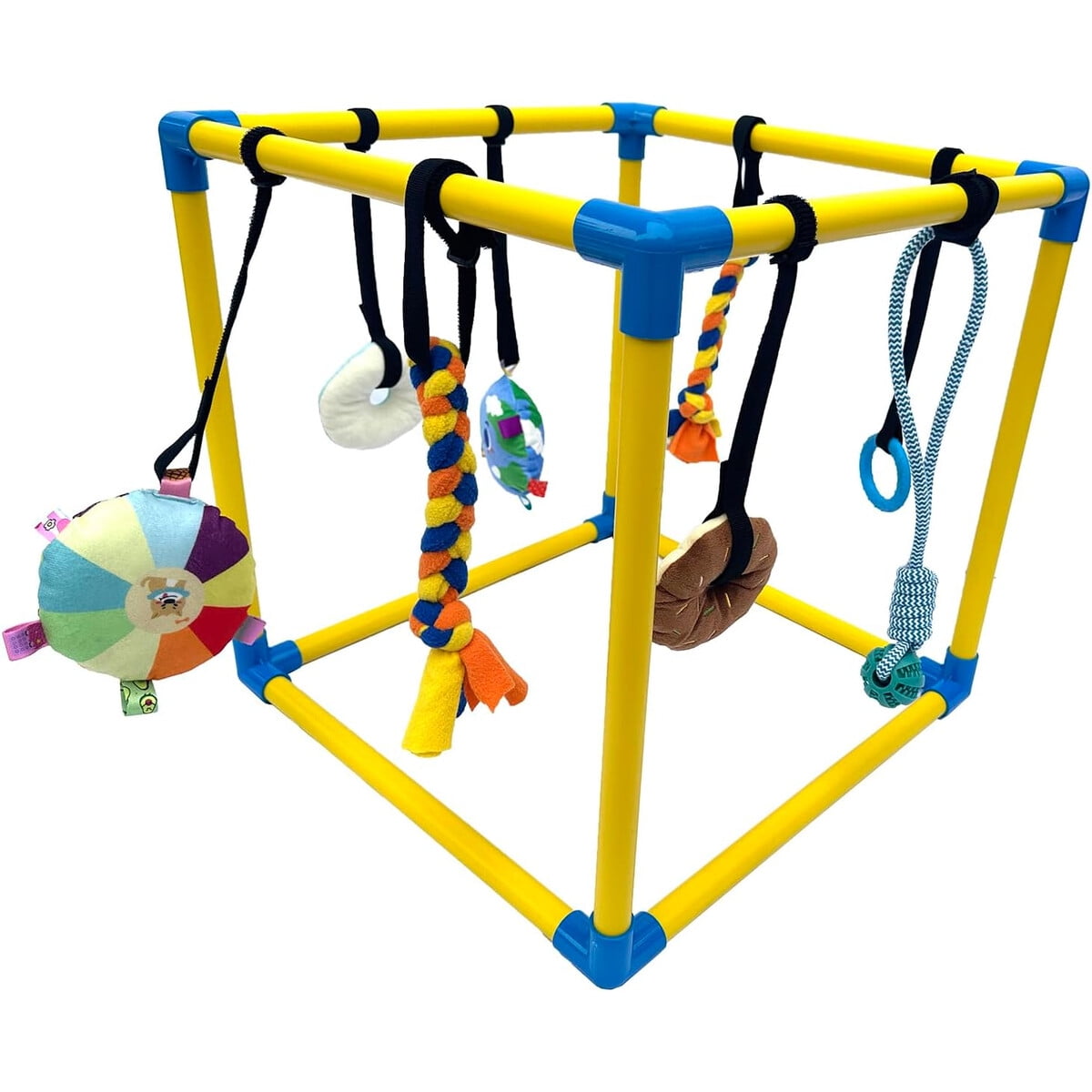 Gimnasio Dewonch Para Cachorros 8 Juguetes Pvc 50cm