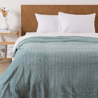 Mashini - Frazada Jqd Flannel Nevada King Celeste