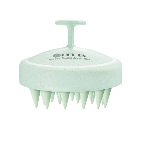 Champú, cepillo para cuero cabelludo, masajeador, HEETA, crecimiento del cabello, verde