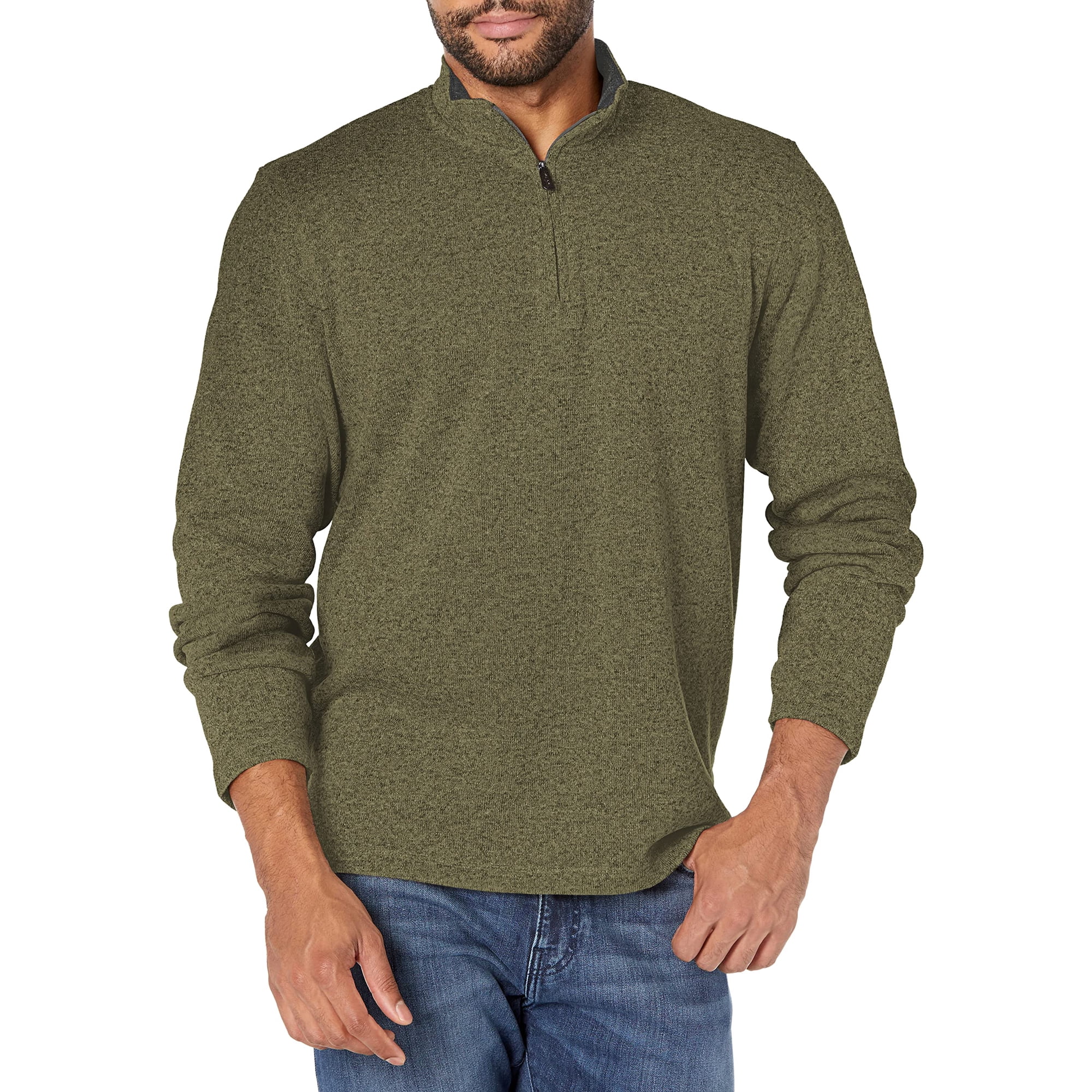 Jersey De Manga Larga De Forro Polar Con Cierre De Un Cuarto Wrangler Authentics