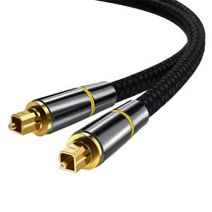 Genérico - Cable De Audio Óptico Digital Toslink Dolby 7.1 Dts Fibra Óptica 10Mts