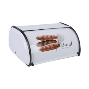 Bothyi - Caja De Pan Con Forma De Tambor De Metal, Contenedor De Almacenamiento De Pan Para La Entrada De La Casa De La Panadería