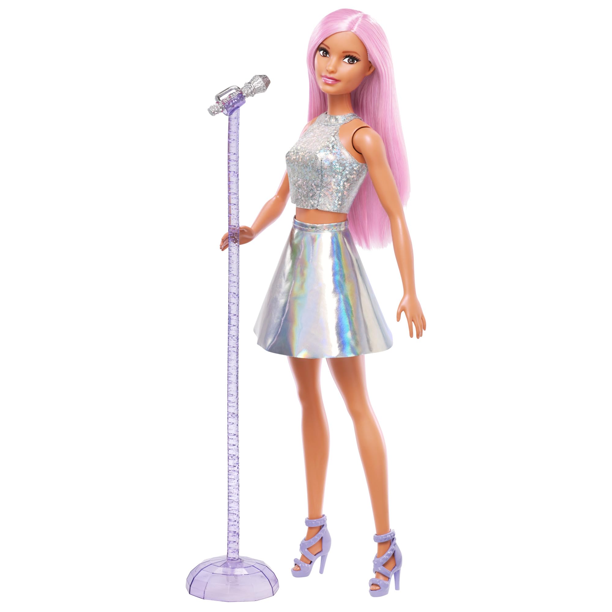 Muñeca De Moda Barbie Careers Pop Star Con Micrófono