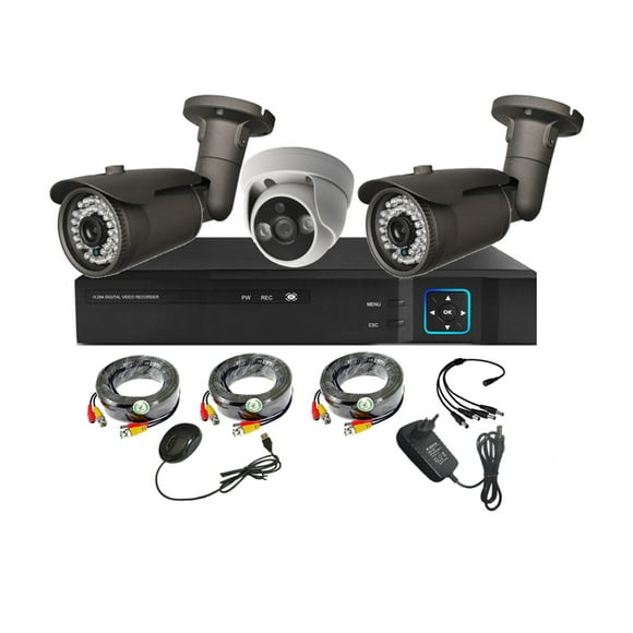 Kit 3 Cámaras de Seguridad Mixto HD 1MP - M32L
