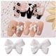 thumbnail image 5 of Paquete de 50 lazos de manicura blancos clásicos, cinta estéreo de resina simple para joyería de uñas, 5 of 5