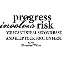 Rienda Libre Graphics - Decomural Progress And Risk Inspirational Ws-17472