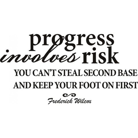 Rienda Libre Graphics - Decomural Progress And Risk Inspirational Ws-17472