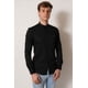 thumbnail image 2 of Camisa cuello mao negro manga larga fit White Clothing, 2 of 4