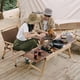 thumbnail image 3 of Mesa Plegable De Madera Con Riel Deslizante - Nogal, 3 of 3