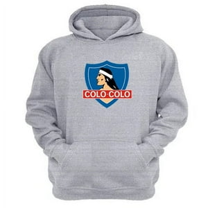 Genérico - Polerón Canguro Equipo Cc Gris Claro Talla Xl Unisex