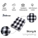 thumbnail image 5 of Franela de algodón negra y blanca con estampado buffalo plaid, 3 yardas, 152 cm, 5 of 7
