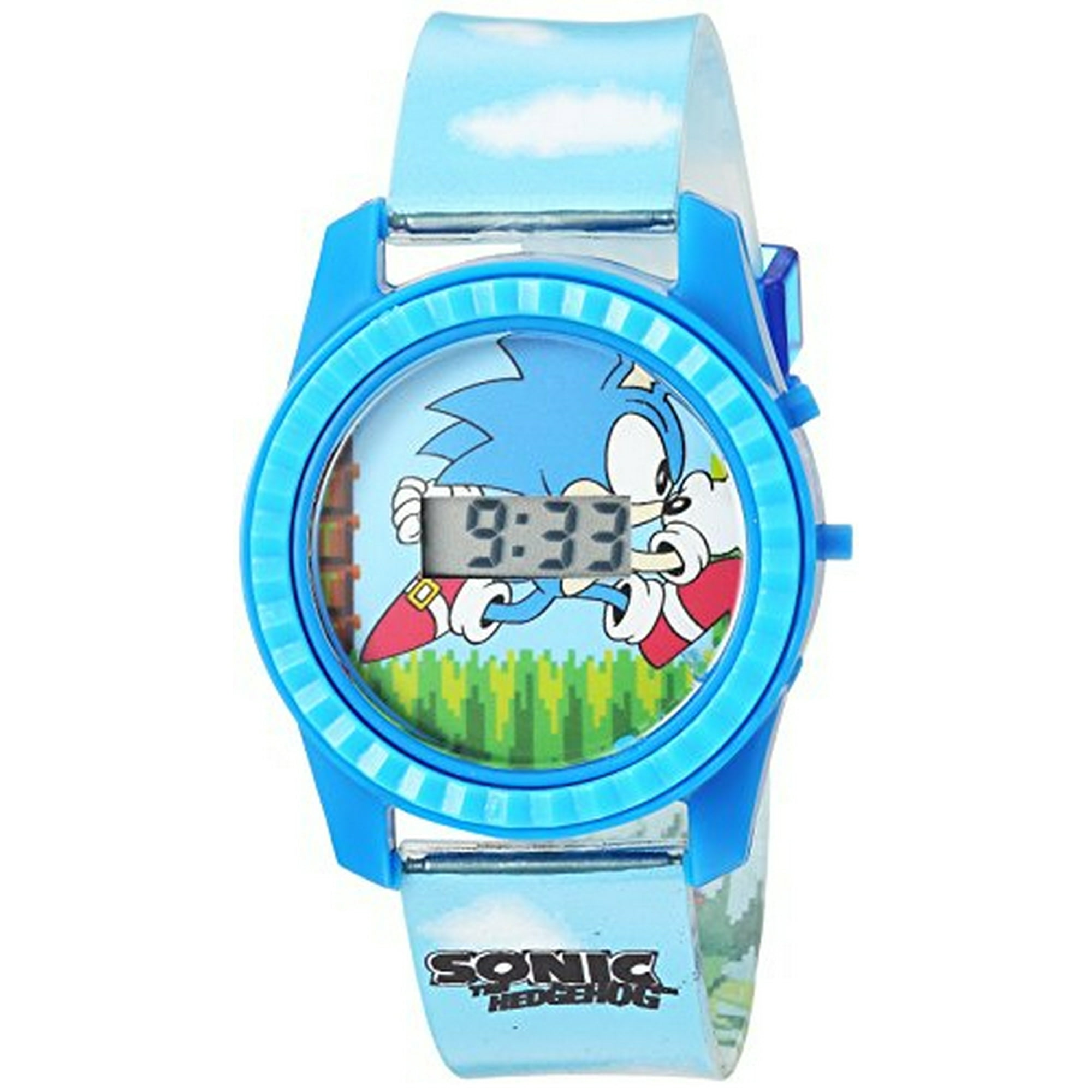 Reloj De Cuarzo Digital Azul Sonic The Hedgehog Snc4003 Accutime