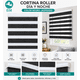 thumbnail image 1 of Cortina Roller Día y Noche 150x200 cm Negro Jaspeado Doble Tela Ajustable, 1 of 2