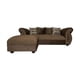 thumbnail image 1 of Sofá Seccional New Dominga 3 Cuerpos Chenille Tipo Lino Cafe, 1 of 4