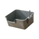 thumbnail image 3 of Caja de arena para gatos domésticos, caja de arena para gatitos de lados altos, caja de arena para mascotas con parte superior abierta para gatos pequ Gris, 3 of 5