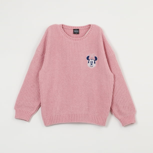 Sweater Minnie Mouse Tejido Acanalado - Niña 4-8 Años