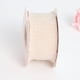 thumbnail image 1 of Xiao Hua Cinta de satén beige con volantes, 4 cm x 9 metros, ideal para envolver regalos, decorar bodas, invitaciones y para la elaboración de accesorios para el cabello hechos a mano. 1 unidad., 1 of 3